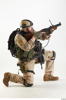 Robert Watson US Navy Seals Pose7 aiming gun kneeling whole…